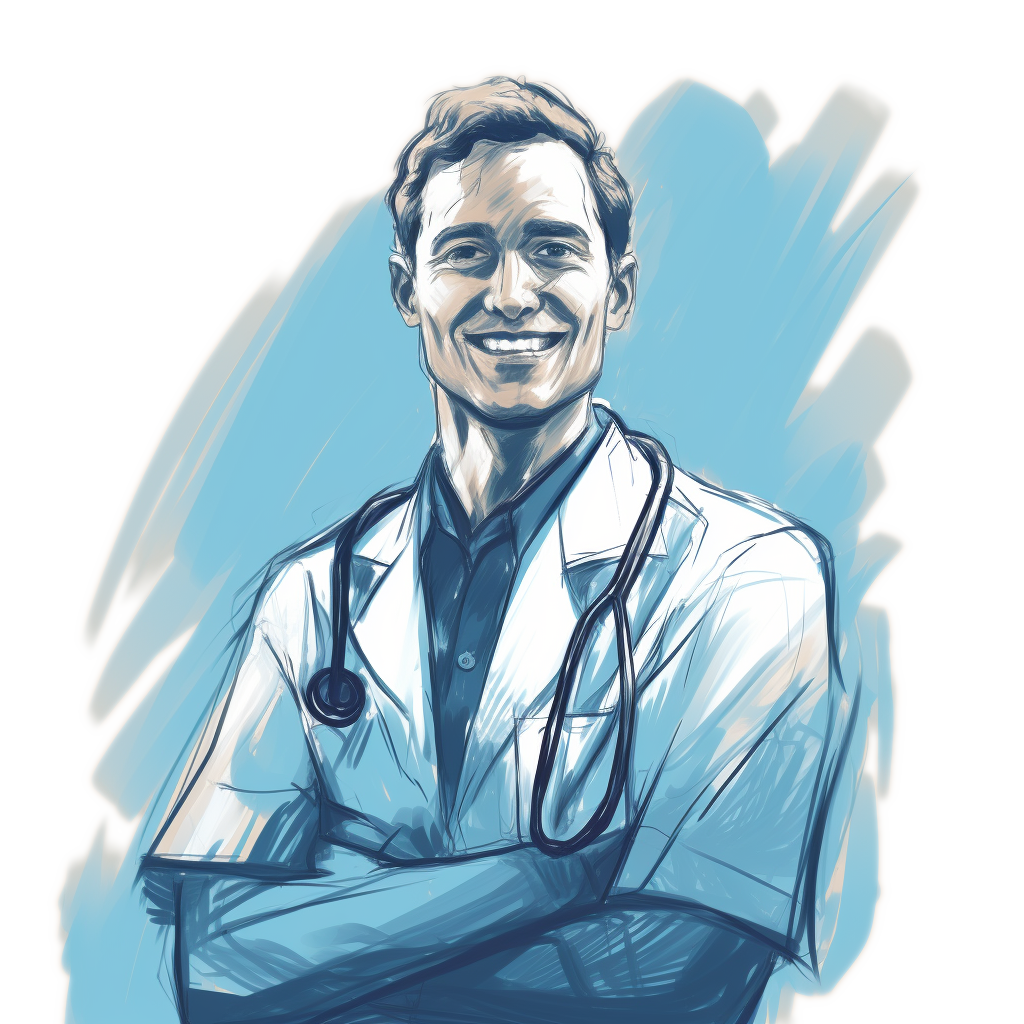 Smiling doctor ready to help patients in Mexico